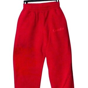 Comfrt brand sweatpants in Crimson S